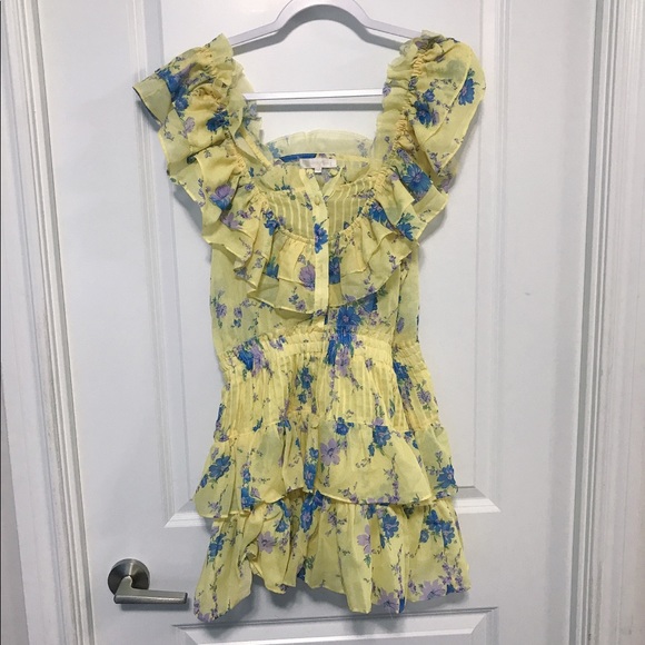 LoveShackFancy Fatima Mini Dress, Sunshine Garden - Picture 11 of 12